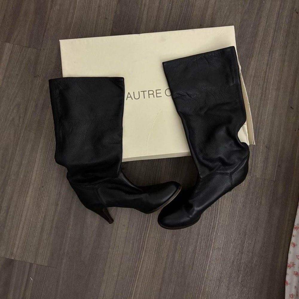 L’Autre Chose black leather boots